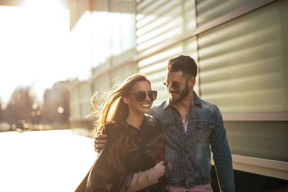 Couple in love enjoying a walk on a sunny spring day - How To Make A Scorpio Man Propose To You