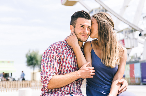 Happy couple at the amusement park - How To Seduce A Scorpio Man