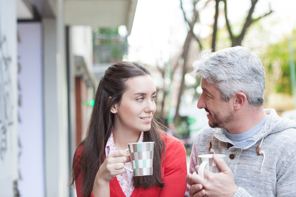 Couple in the street - How Can You Get Your Scorpio Man To Be More Serious